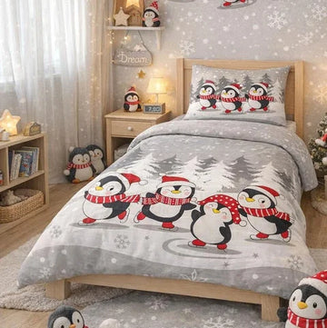 Cute Penguin Kids Bedsheet
