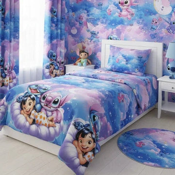 Stitch in the Clouds Kids Bedsheet